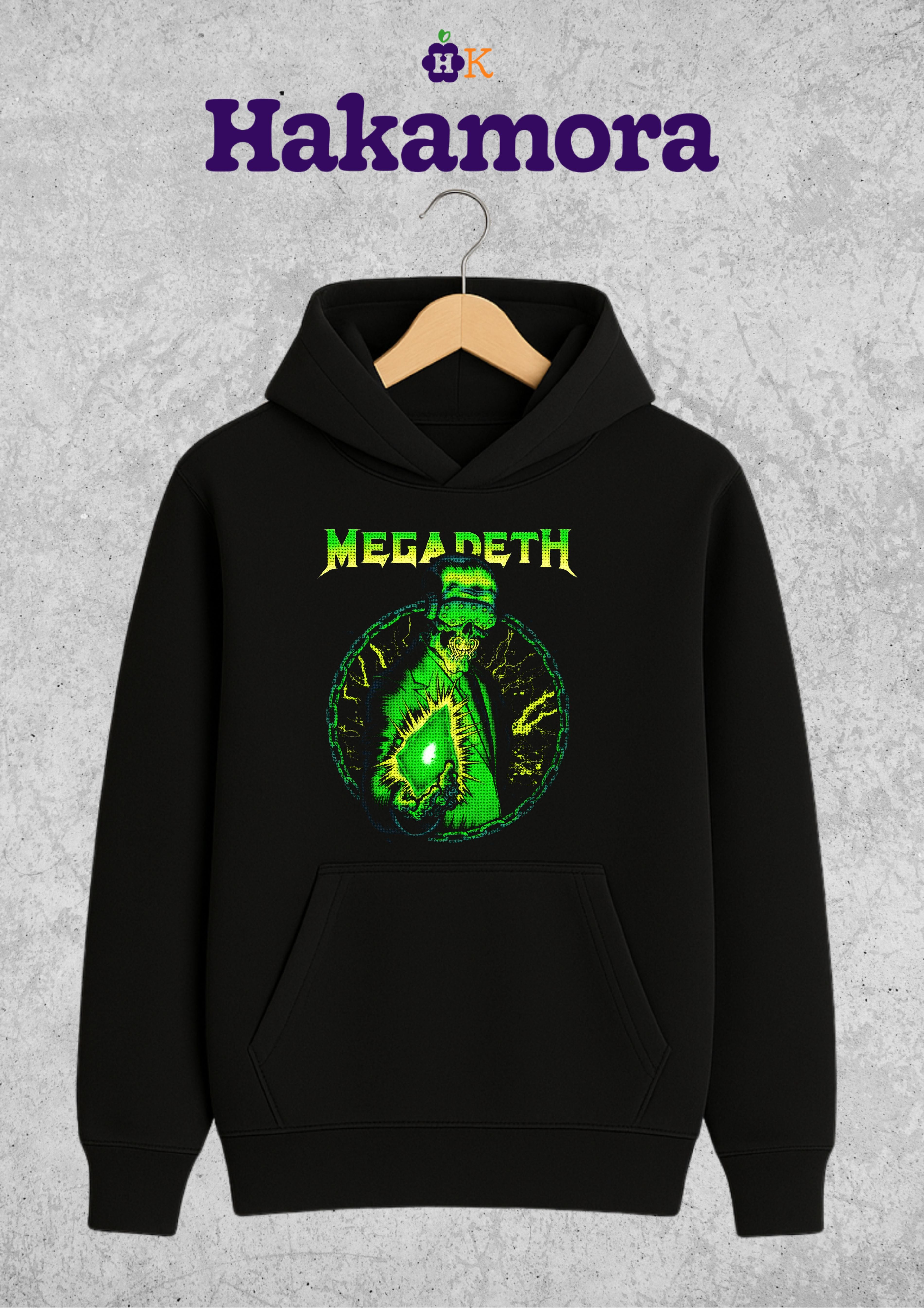Buso Hoodie Megadeth Green Premium