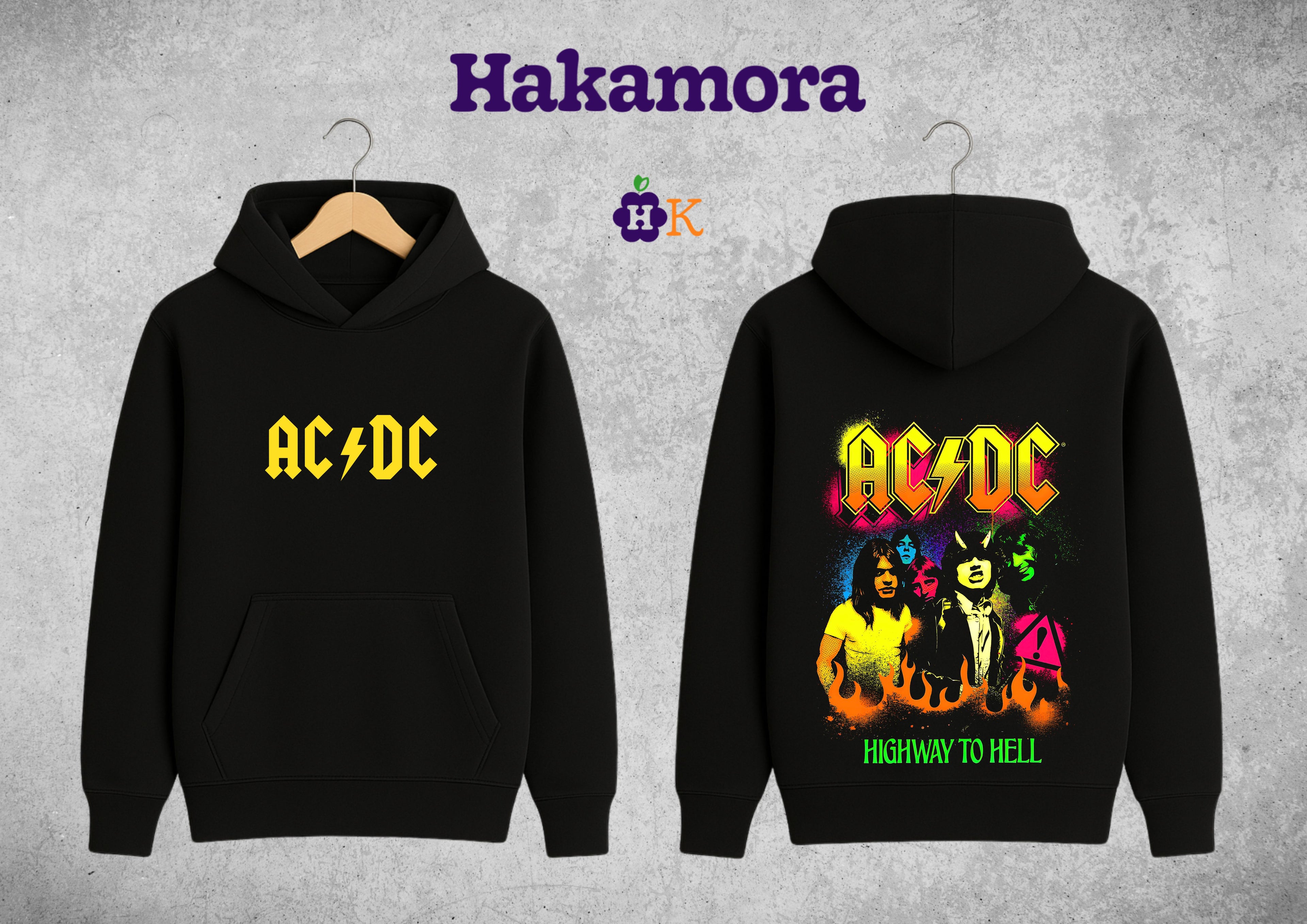 Buso Hoodie capotero AC-DC Highway to Hell Colors