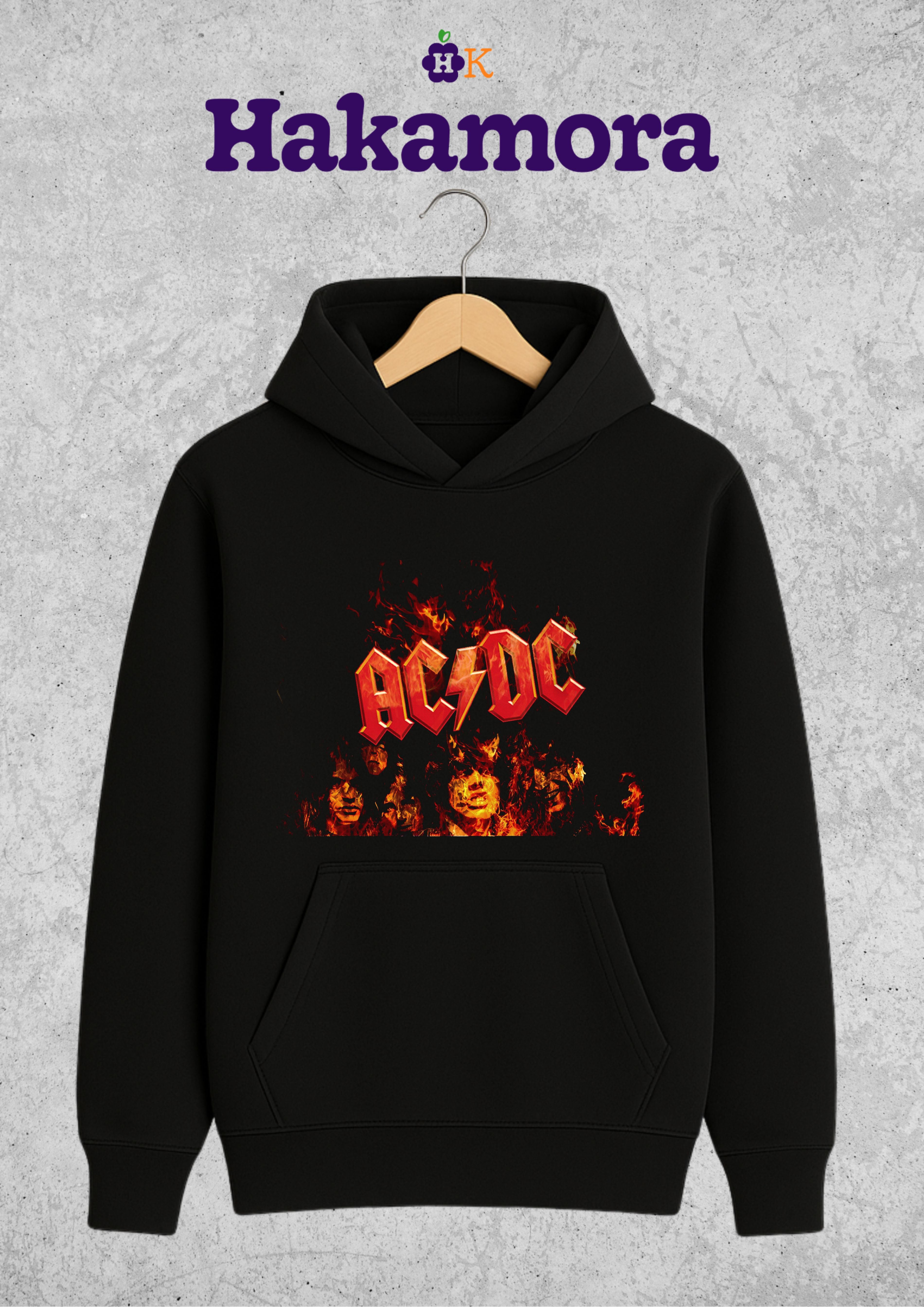 Buso AC/DC Fuego Hoodie Rock and Roll