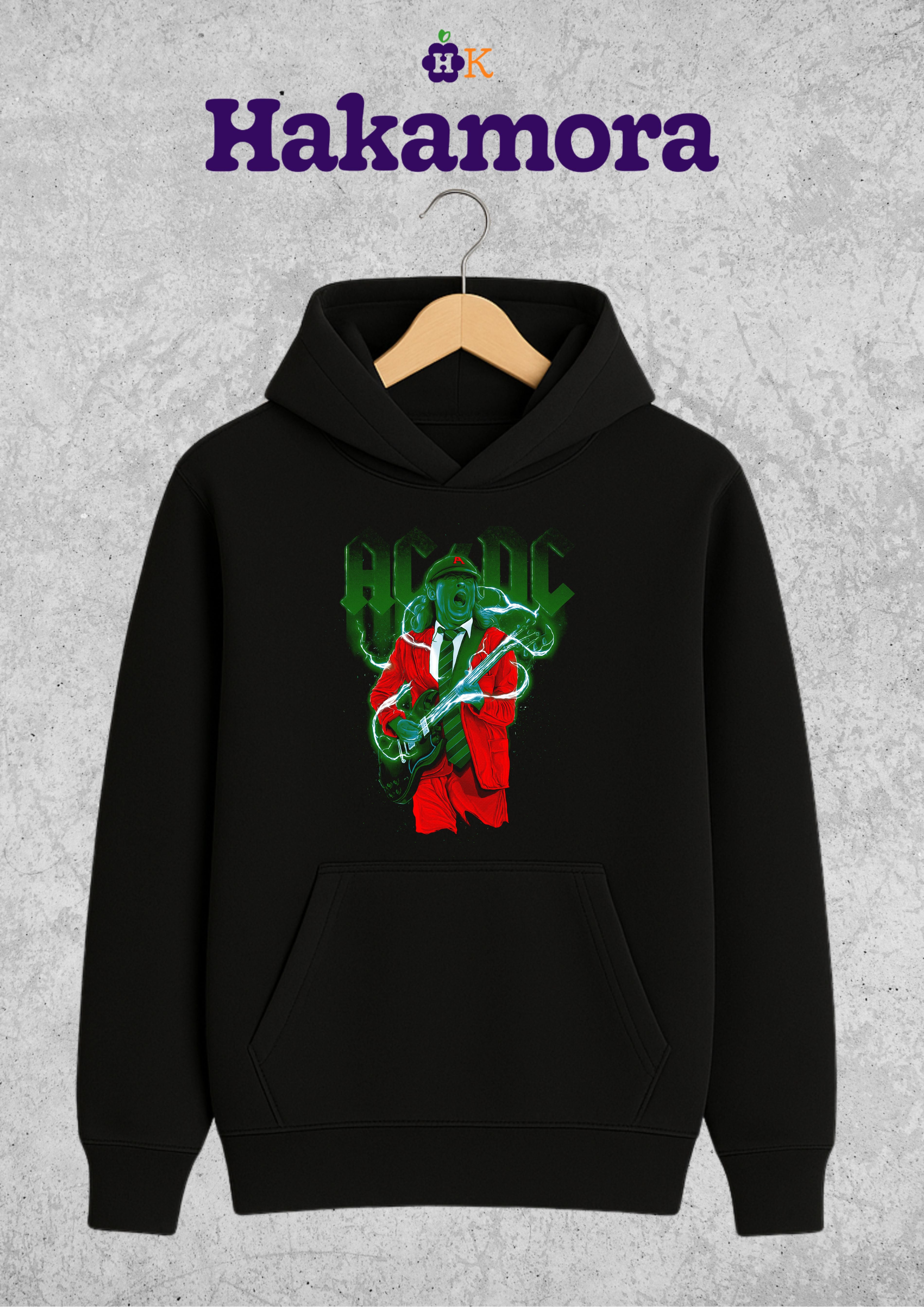 Buso Hoodie Hard Rock AC/DC Retro