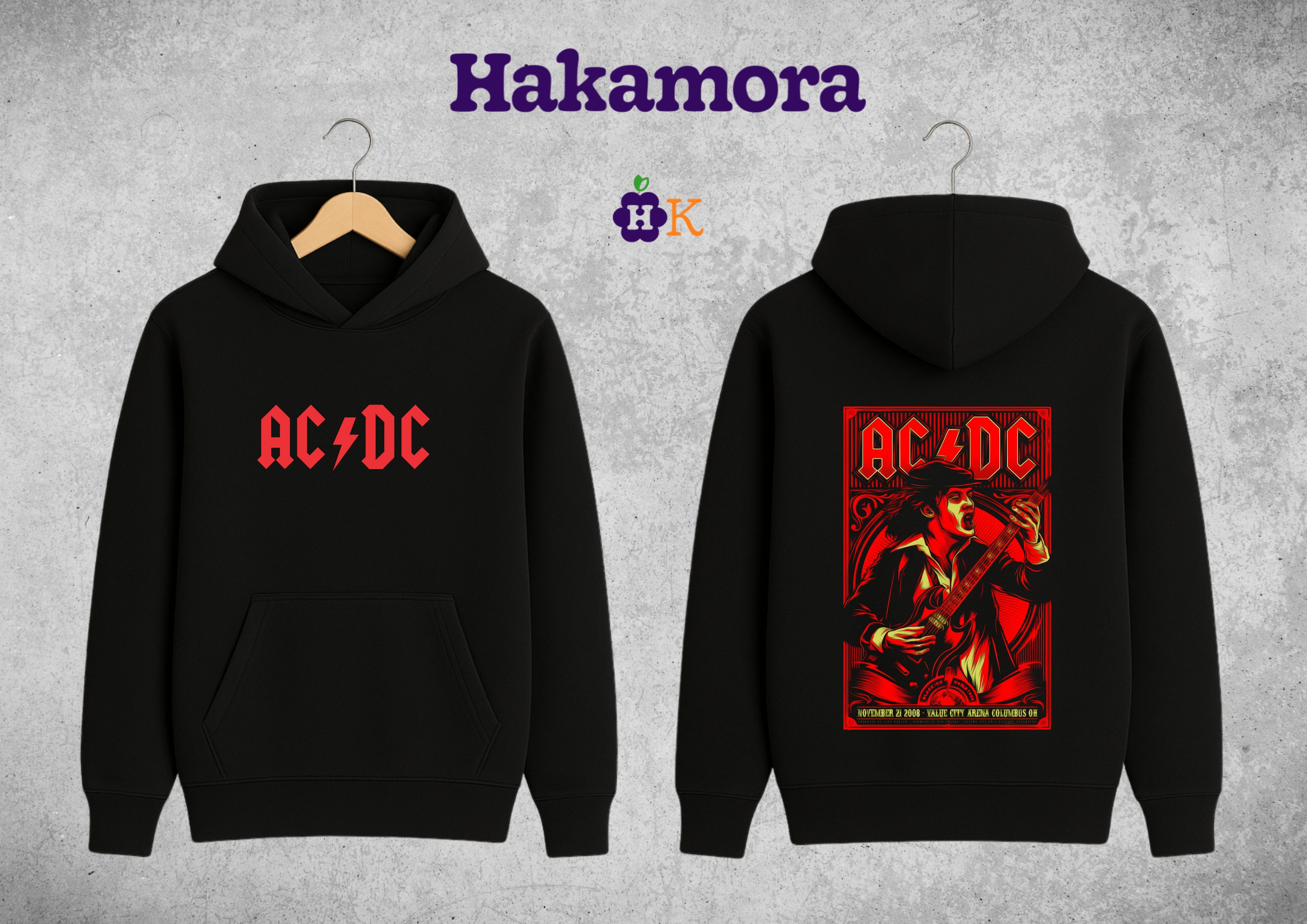 Buso AC-DC wold tour Hoodie Rock