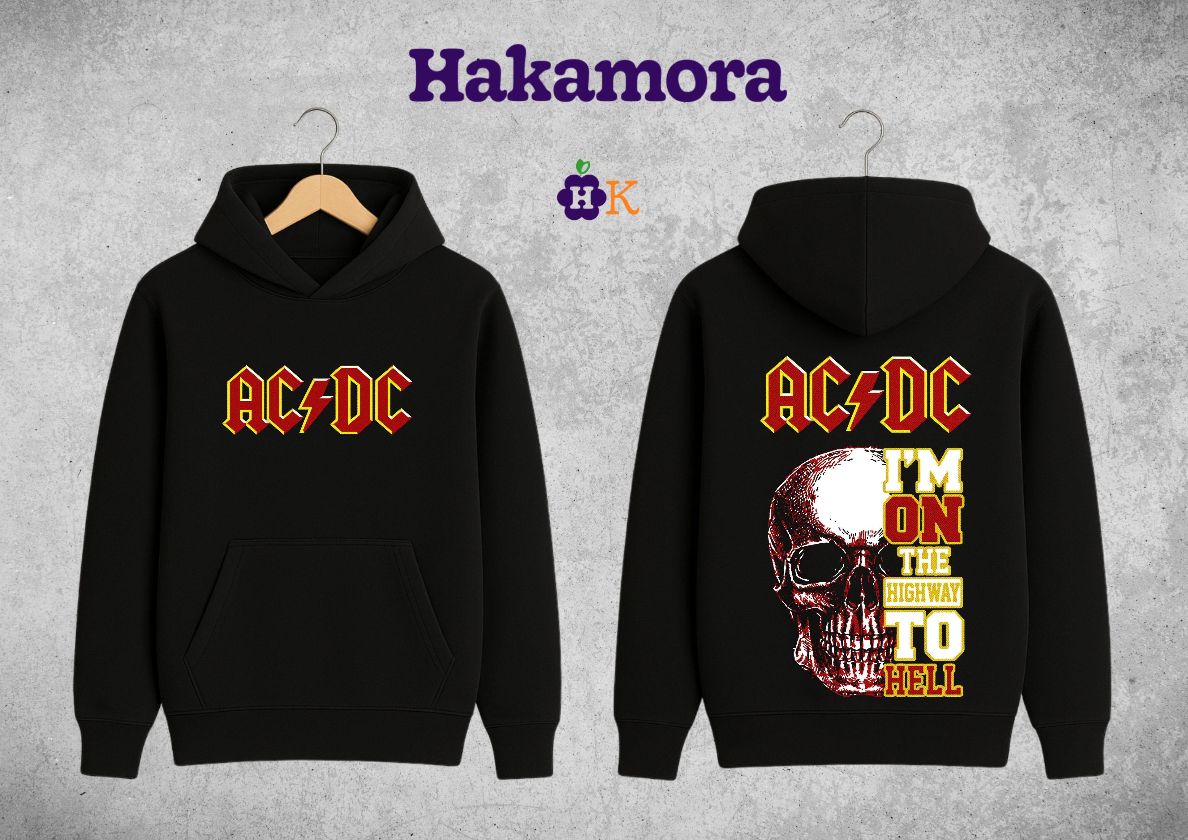 Buso capotero AC/DC Hoodie  I am on the Highway to Hell
