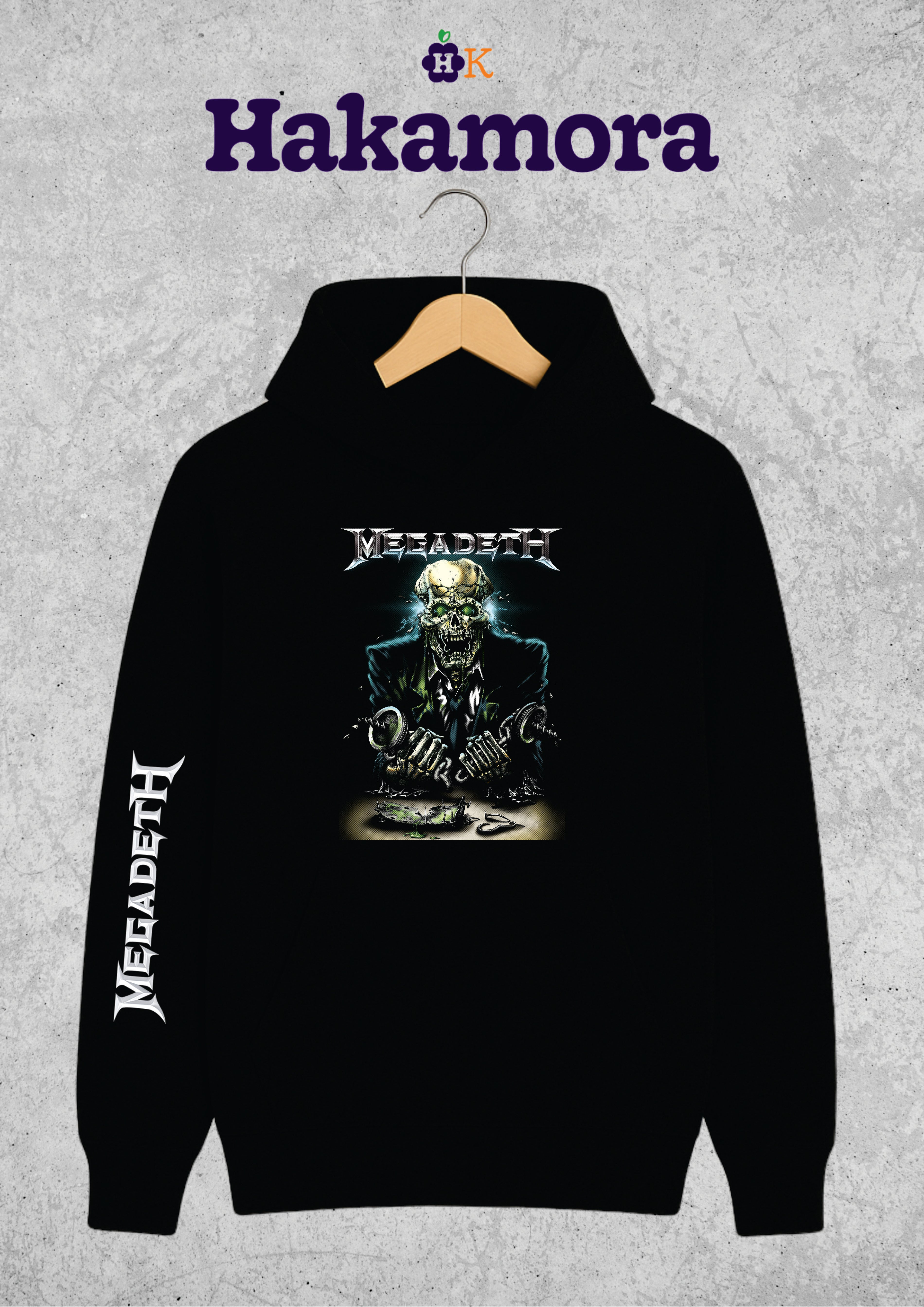 Buso Negro Megadeth Hoodie Holy Wars