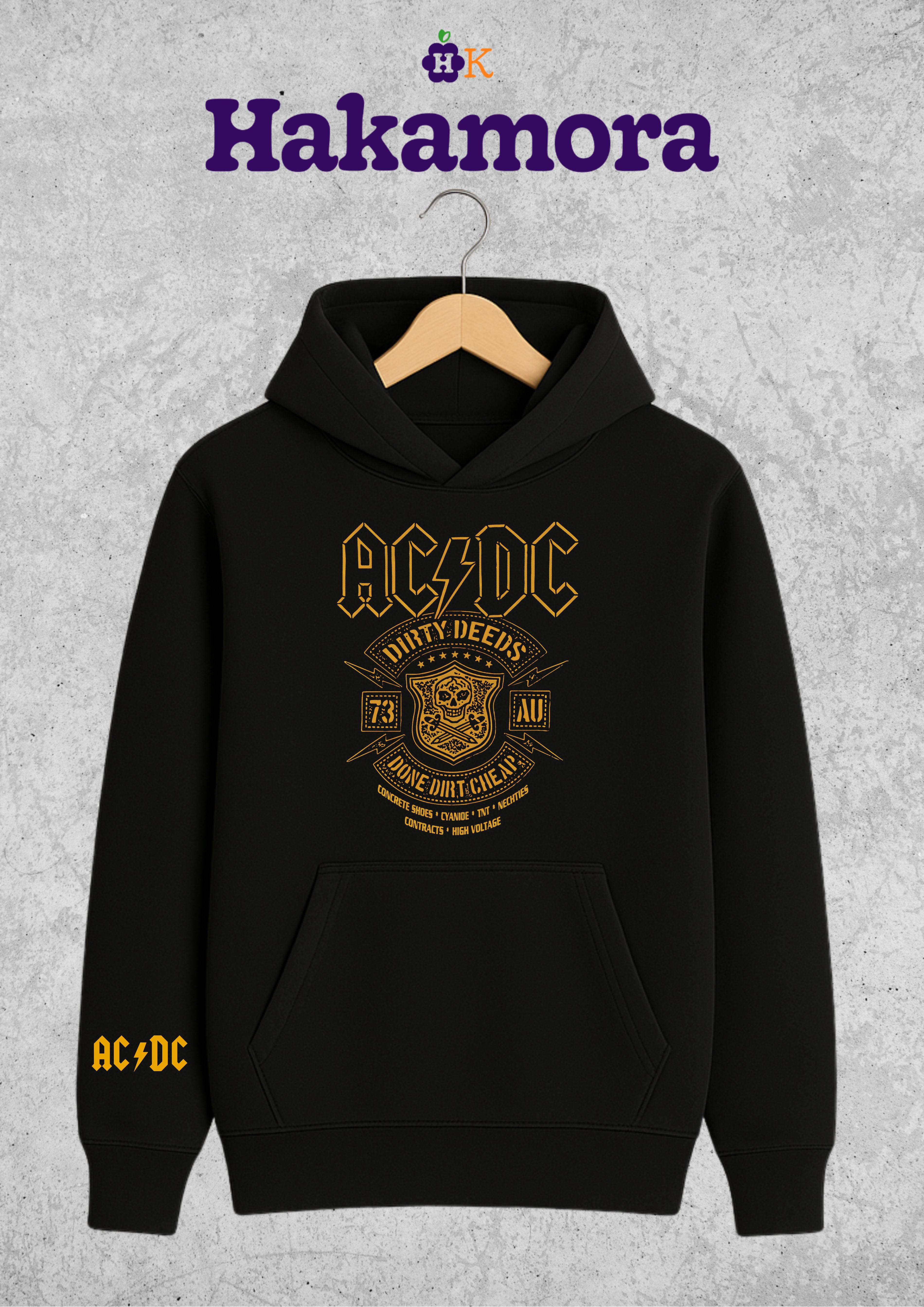 Buso capotero AC/DC Dirty Deeds Done Dirt Cheap Hoodie